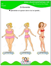 Ağır Hafif Kavramı Çalışma Sayfalarıme çalışmaları